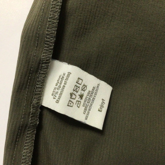 Tilley Goes With Anywhere Skirt/Skort Anti-theft Size 10 Olive Green - Picture 8 of 10